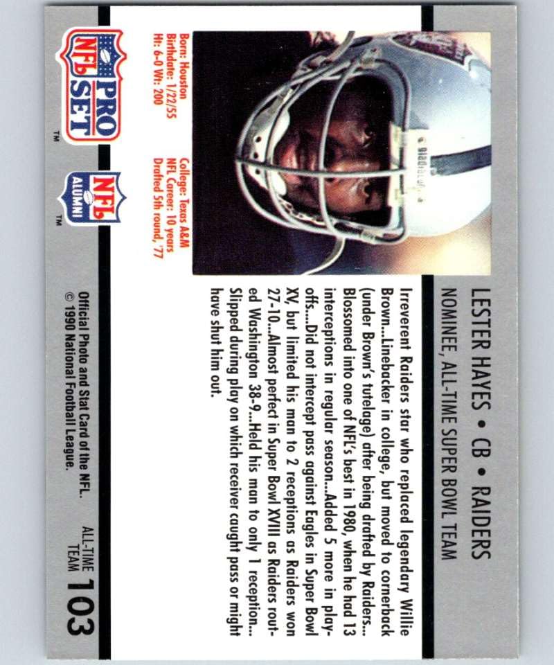 Amazon.com: 1990 Pro Set NFL Football Super Bowl 160#103 Lester