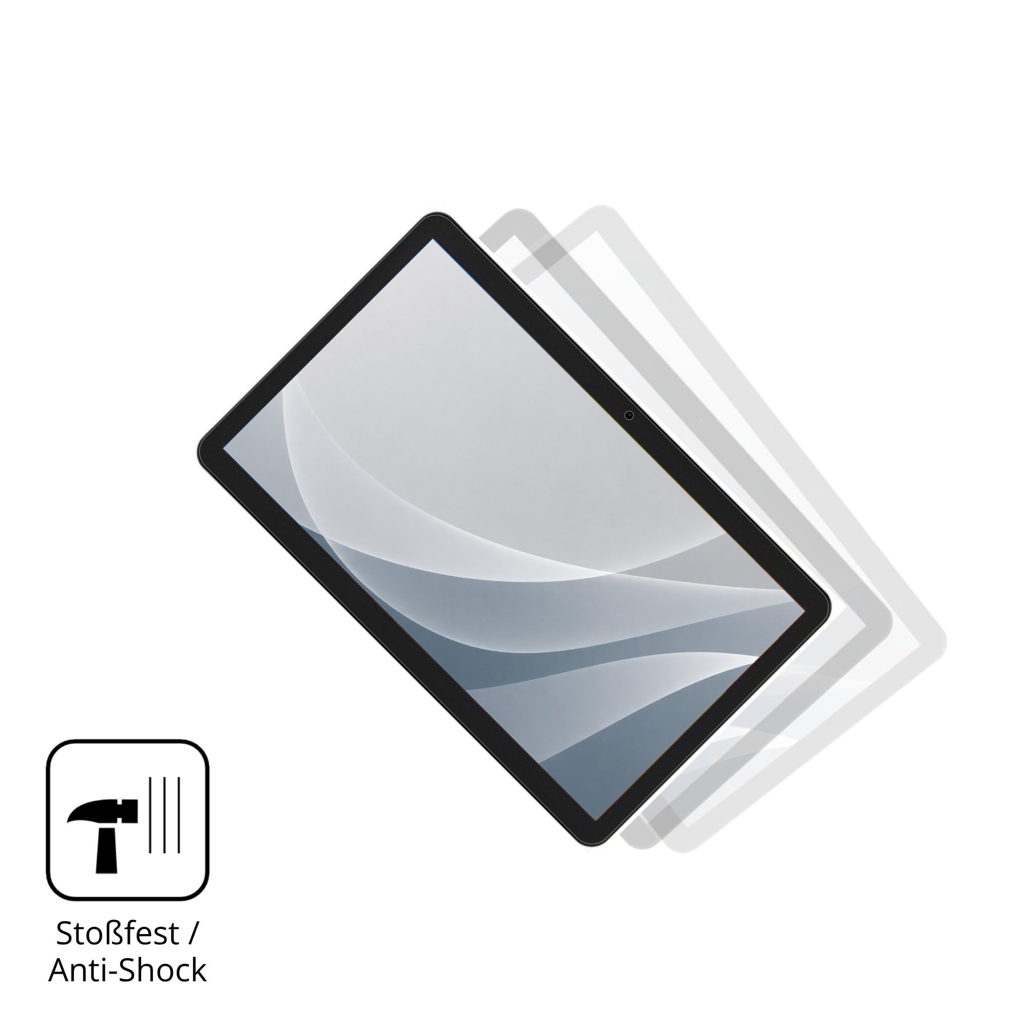 dipos 2x Protector de Pantalla 9H mate para Zebra KC50 22 Pulgada