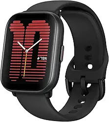 Relógio inteligente Amazfit Active 42 mm A2211, GPS, Amazon Alexa integrado, Bluetooth, bateria de 14 dias, mais de 120 modos esportivos, Android e iPhone (preto)