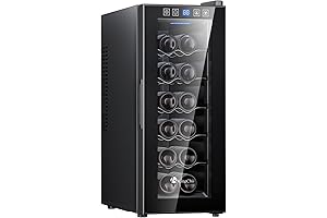 KingChii 12 Bottle Wine Cooler Refrigerator