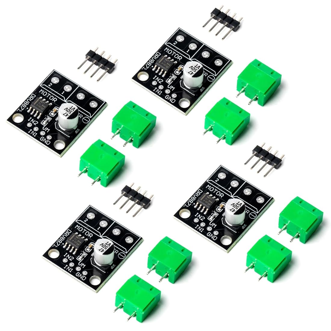 Jnchdghwa Black 4Pcs Drv8871 Motor Driver Dc Motor Driver H-Bridge With Pwm Control And H-Bridge Circuit,Upports 3.6A & 6.5-45V Voltage