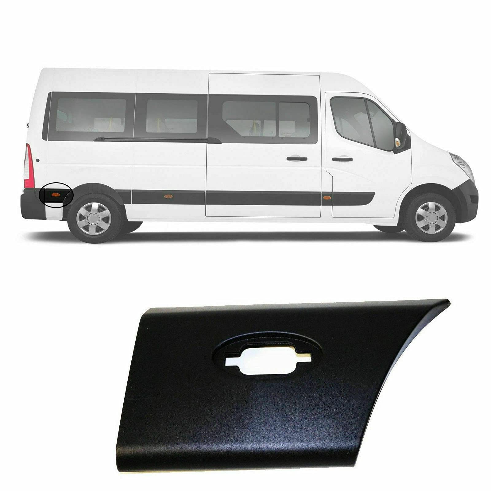 Pannello di Modanatura Rivestimento Lato Posteriore Destro DX compatibile per Master III, Movano B, NV400 2011-2019 OE: 768F30007R