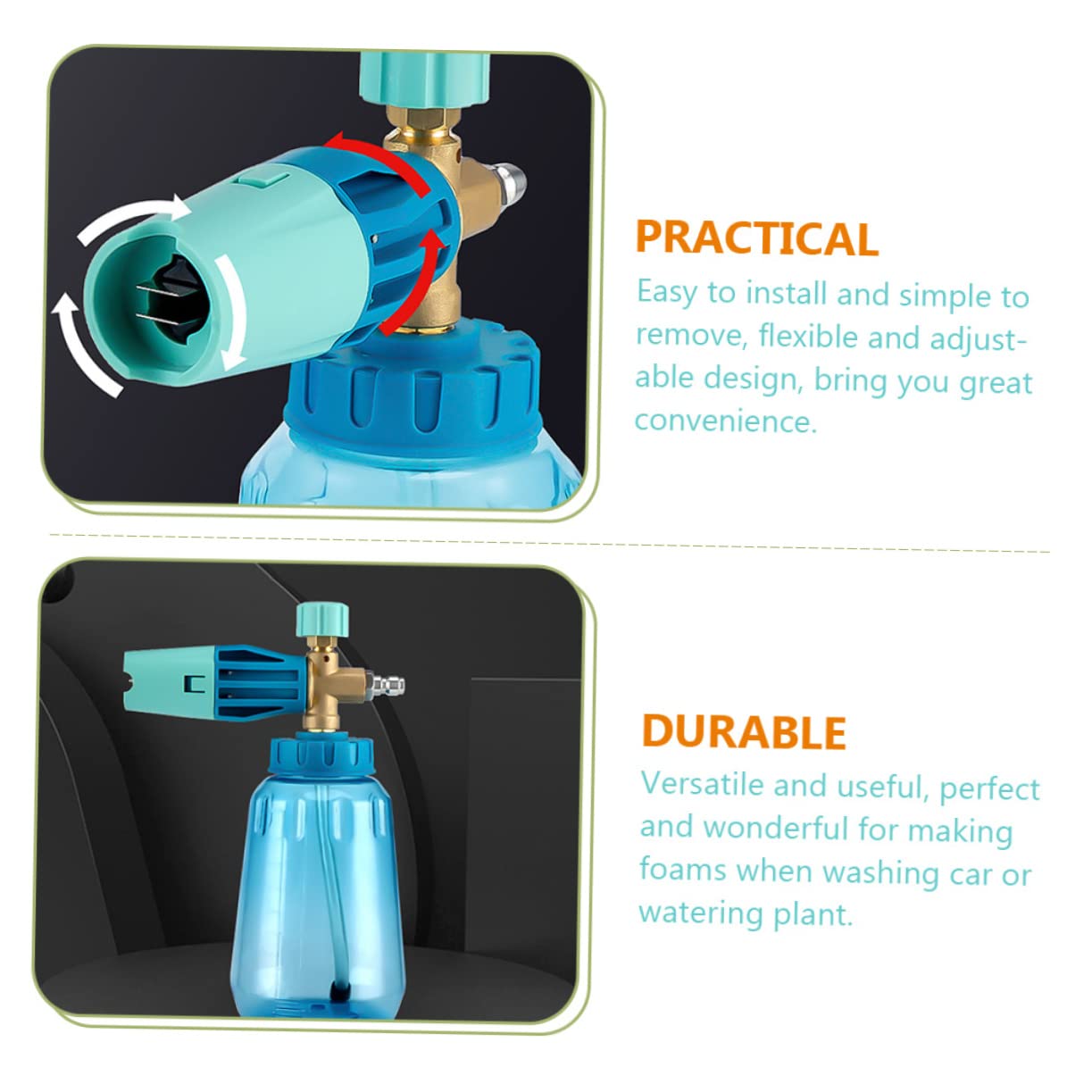 HEMOTON Multi-Function High Pressure Water Car Wash Home Cleaning Garden Simple Adjustment Durable Construction