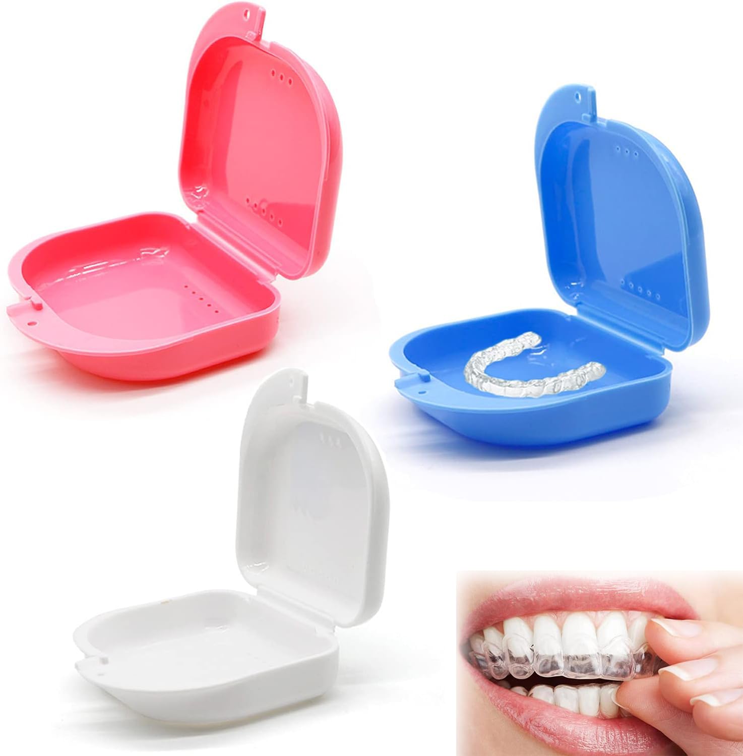 Scatola Paradenti Custodia Protesi Dentaria BVN - Scatola Magnetica Compatta, Leggera E Igienica Per Apparecchi Orali Custodia Paradenti - Foto 4