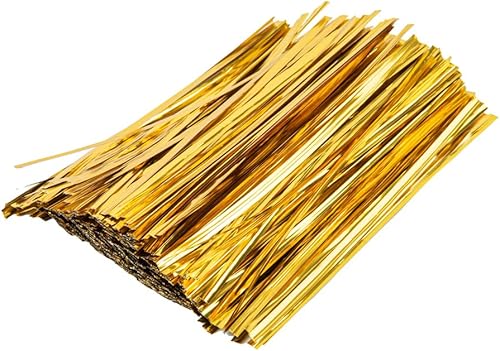 Vista 9 de Restaurantware Bag Tek - Lazos giratorios de 4 pulgadas para bolsas de golosinas, 500 lazos duraderos para bolsas de café, alambre de metal flexible