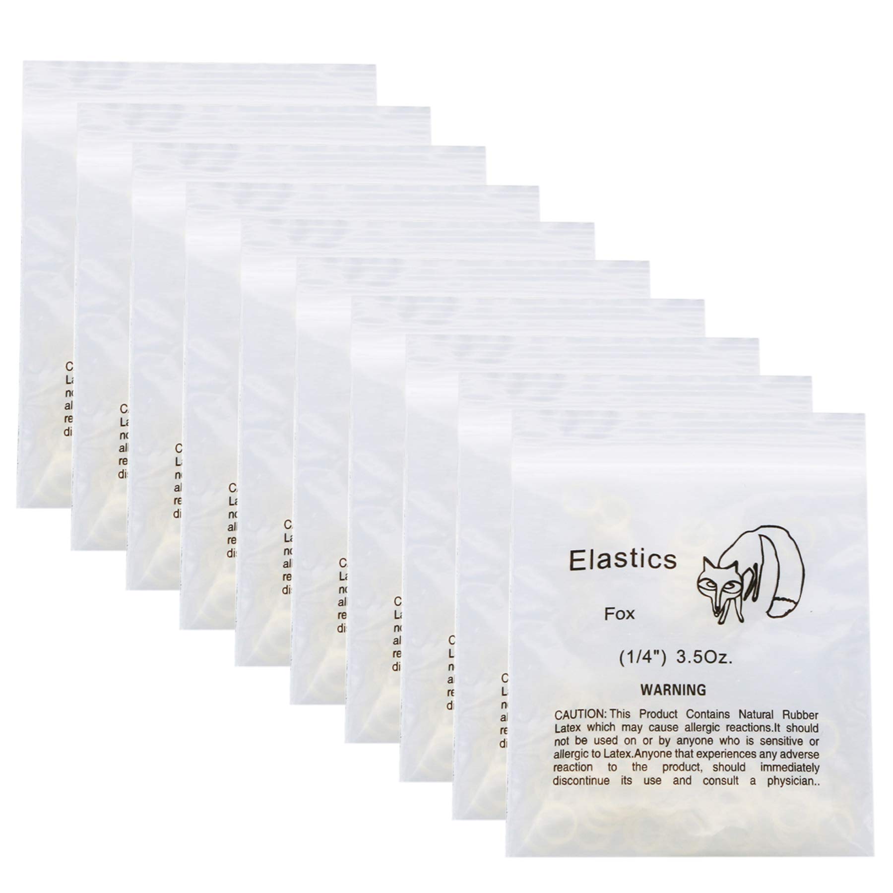 1000pc Dental Orthodontic Rubber Bands Ortho Elastics Latex Braces 3.5, 5.0, 6.5 OZ (1/4, 3.5 OZ), 10.0 Count