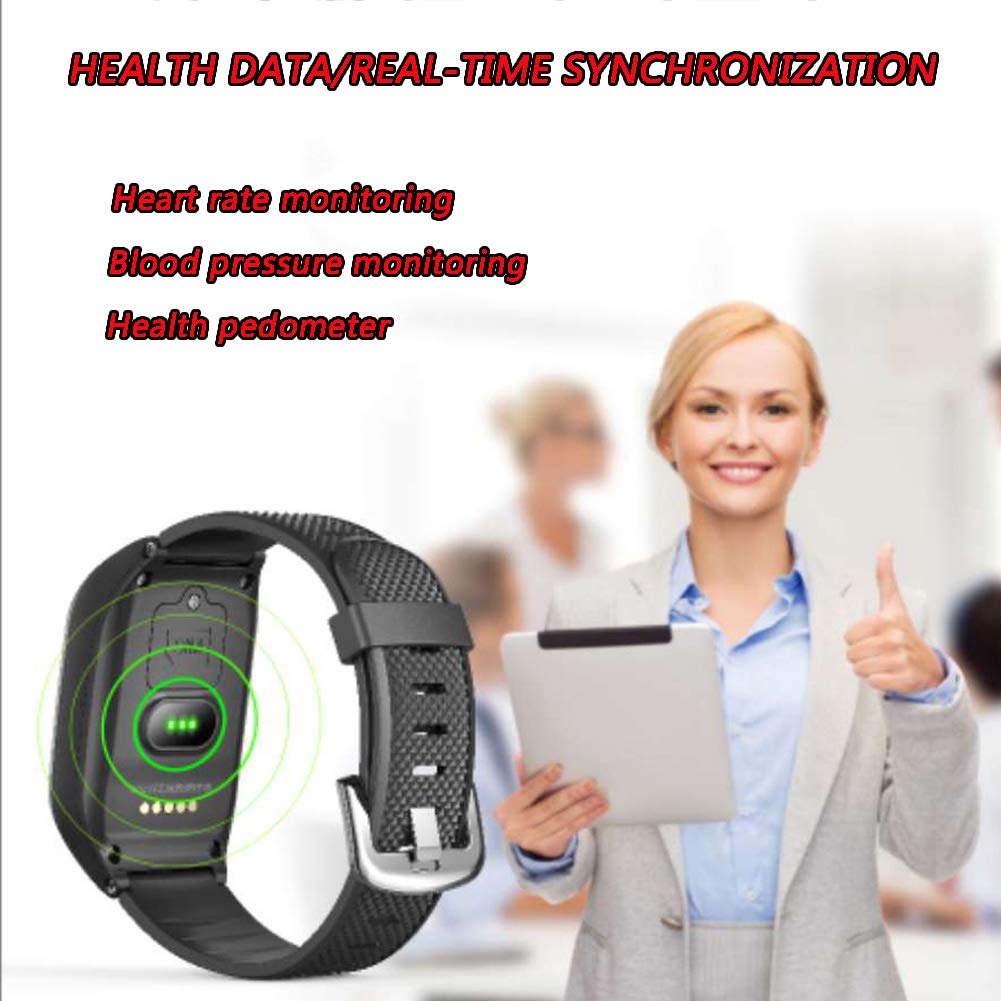 RSGK Zegarek lokalizujący GPS, dla osób starszych i dzieci, czujnik tętna, monitor fitness, wodoszczelność IP66, dwukierunkowe połączenia głosowe, pomoc w obsłudze SOS-EIN