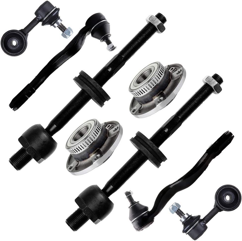 SCITOO 8pcs Front Suspension Kit Wheel Hub Inner Outer Tie Rod End fit for BMW 328i for BMW Z3 318ti 323i 318i 328is 318is 325i 325is Sway Bar Link