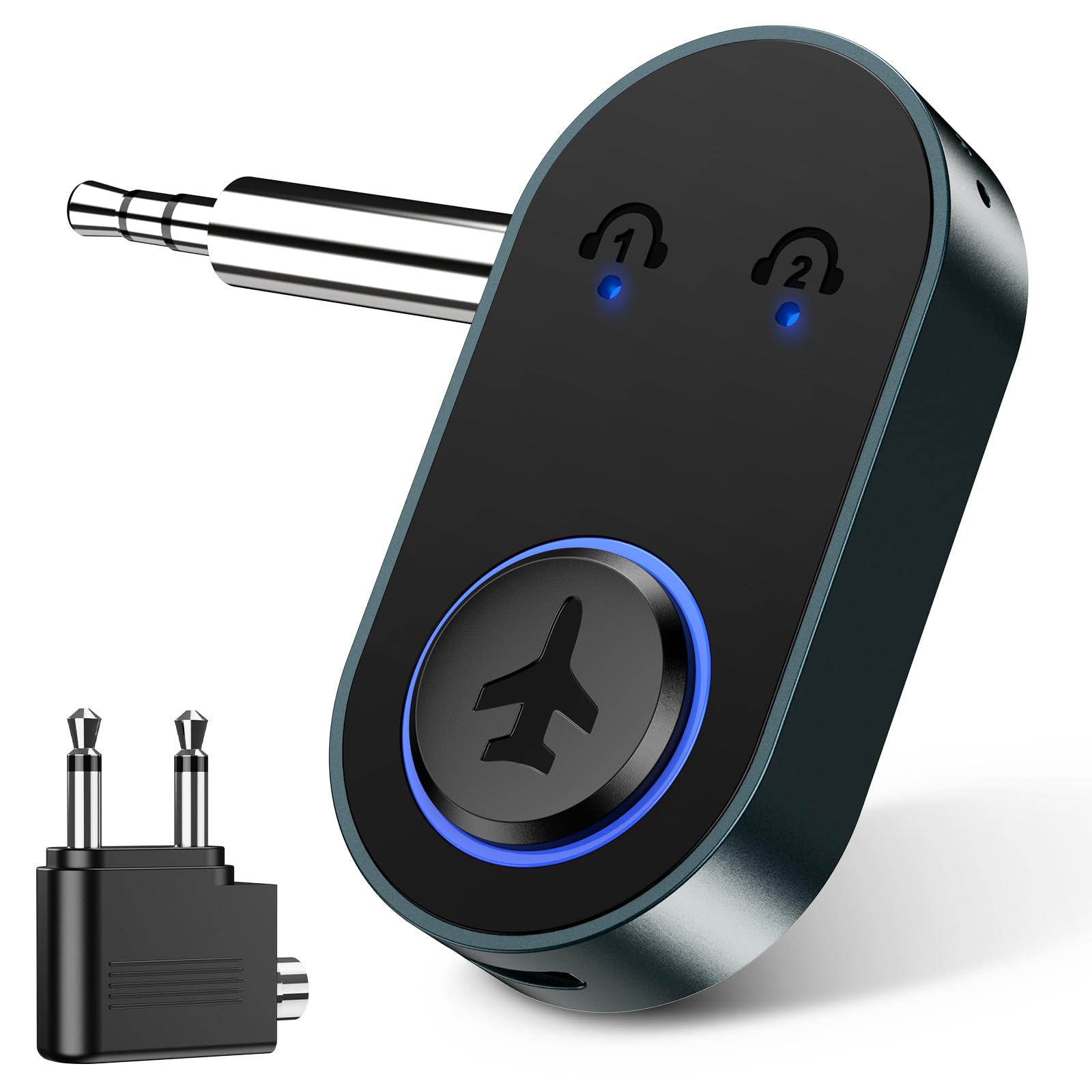 Adaptateur Bluetooth 5.3 Avion pour Connecter Deux Écouteurs sans Fil