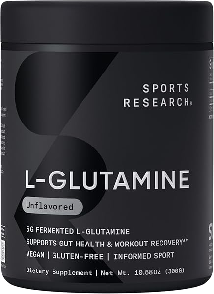 Sports Research L-Glutamine Powder 10.58 Oz