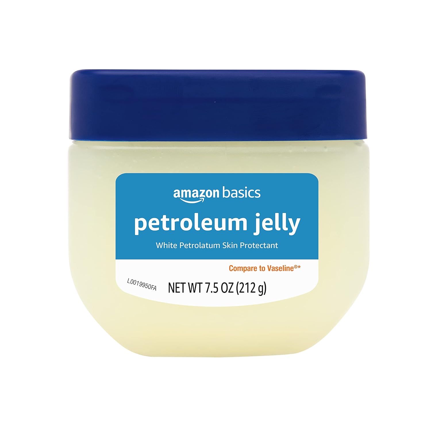 Amazon Basics Petroleum Jelly Skin Protectant and Moisturizer for Dry Cracked Skin Chapped Lips Minor Cuts Unscented 7