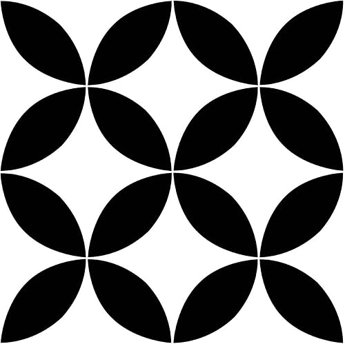 FloorPops Azulejos adhesivos para piso Starlight negro, FP3301