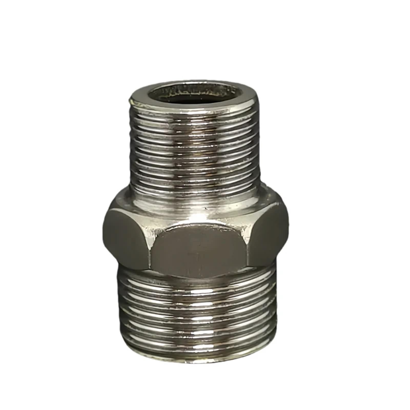 20 stücke Messing/Edelstahl Rohr Hex Nippel Fitting 1/8 1/4 3/8 1/2 BSPT Männlich Gleich Kupplung Reduzierung Kupplung Joint for Wasser Öl Gas(1l8-1l2 Brass)