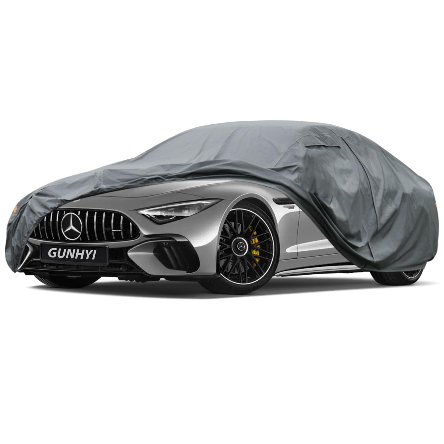 GUNHYI Premium Car Cover Custom Fit Mercedes-Benz SL-Class, 16 Layers Heavy Duty Car Cover Waterproof All Weather with Zipper Door for Sun Rain Snow Dust Uv Protection
