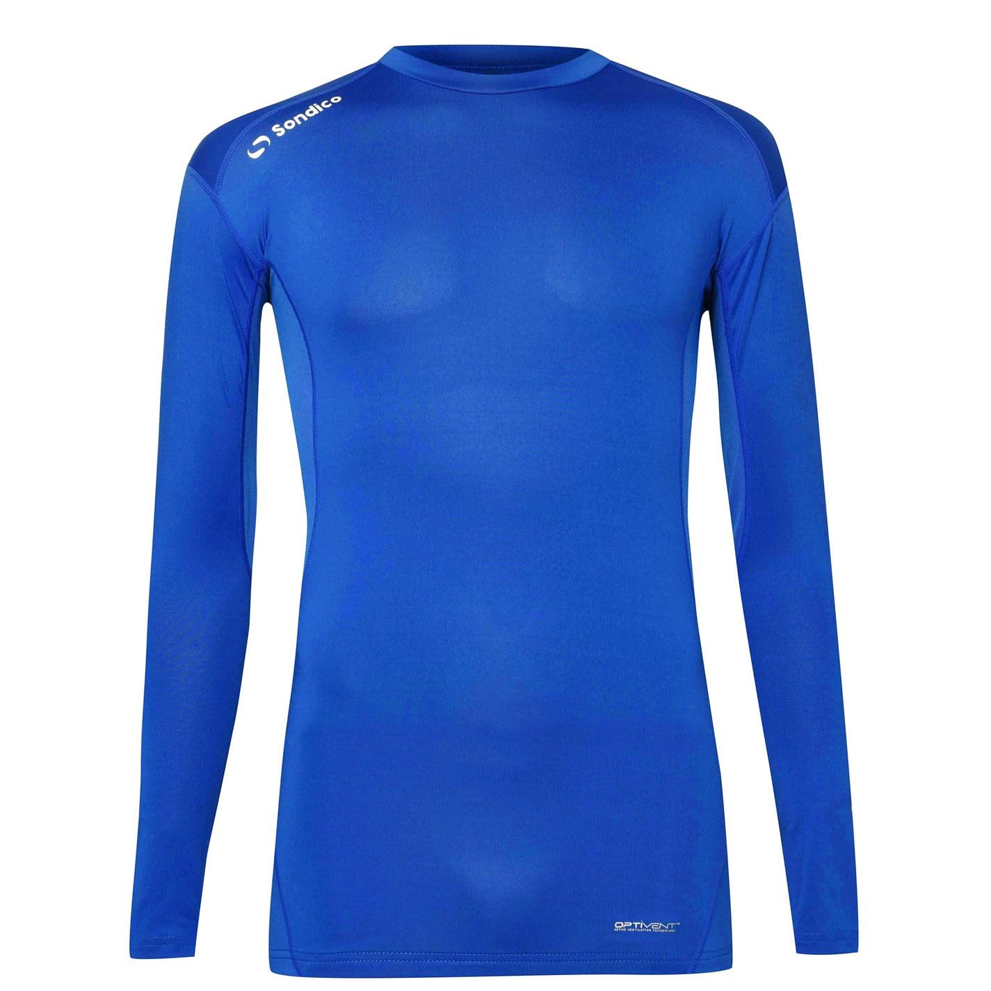 Sondico Men's Base Core Long Sleeve Base Layer Snr Royal Extra Small