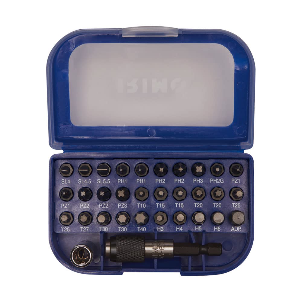 Juego puntas 1/​4" con portapuntas magnético, 32 piezas