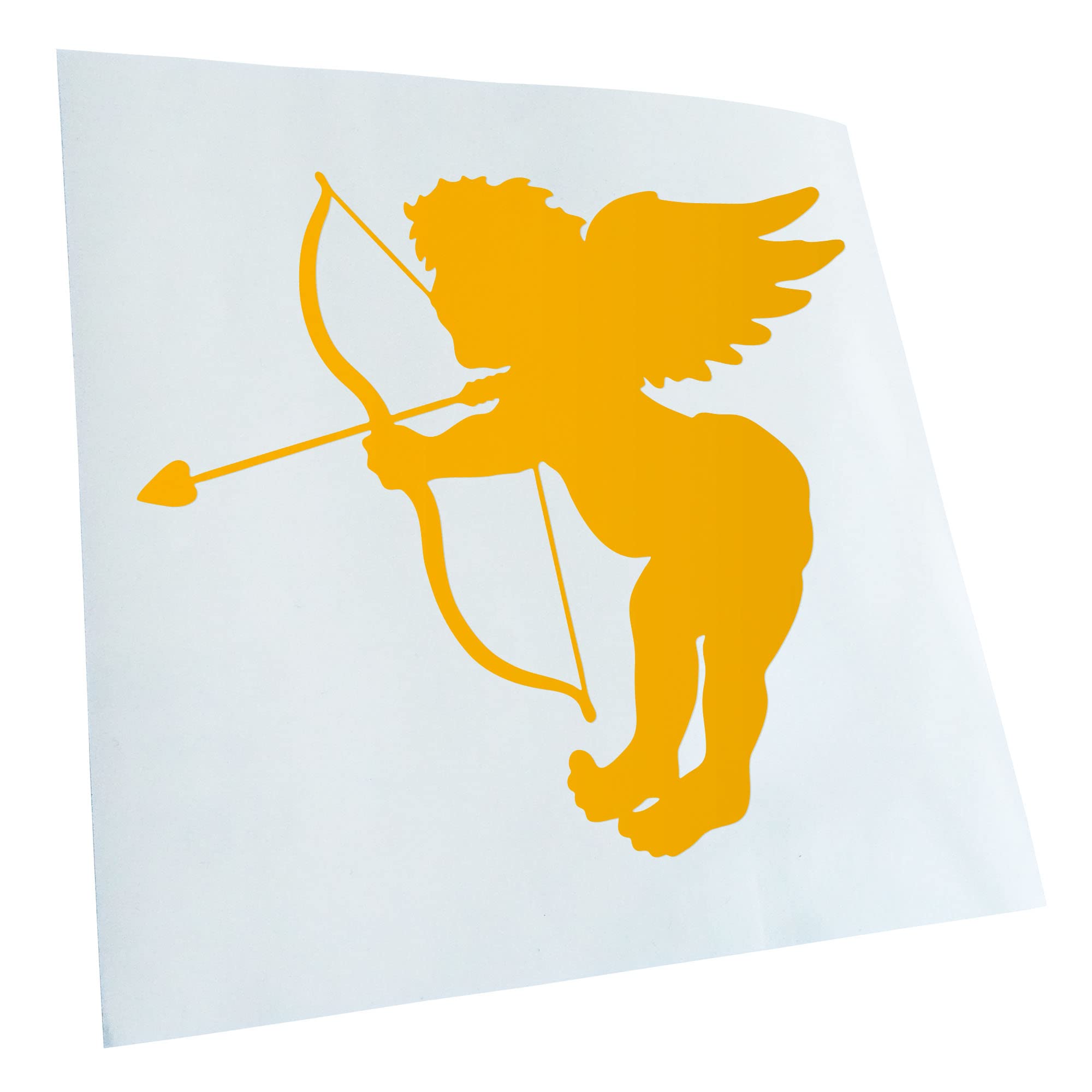 Kiwistar - Angel - Angel in Love - Amor - Yellow - G10 - For Cars, Bicycles, Vehicles, Motorcycles, Mopeds, Tuning, Rear Windows