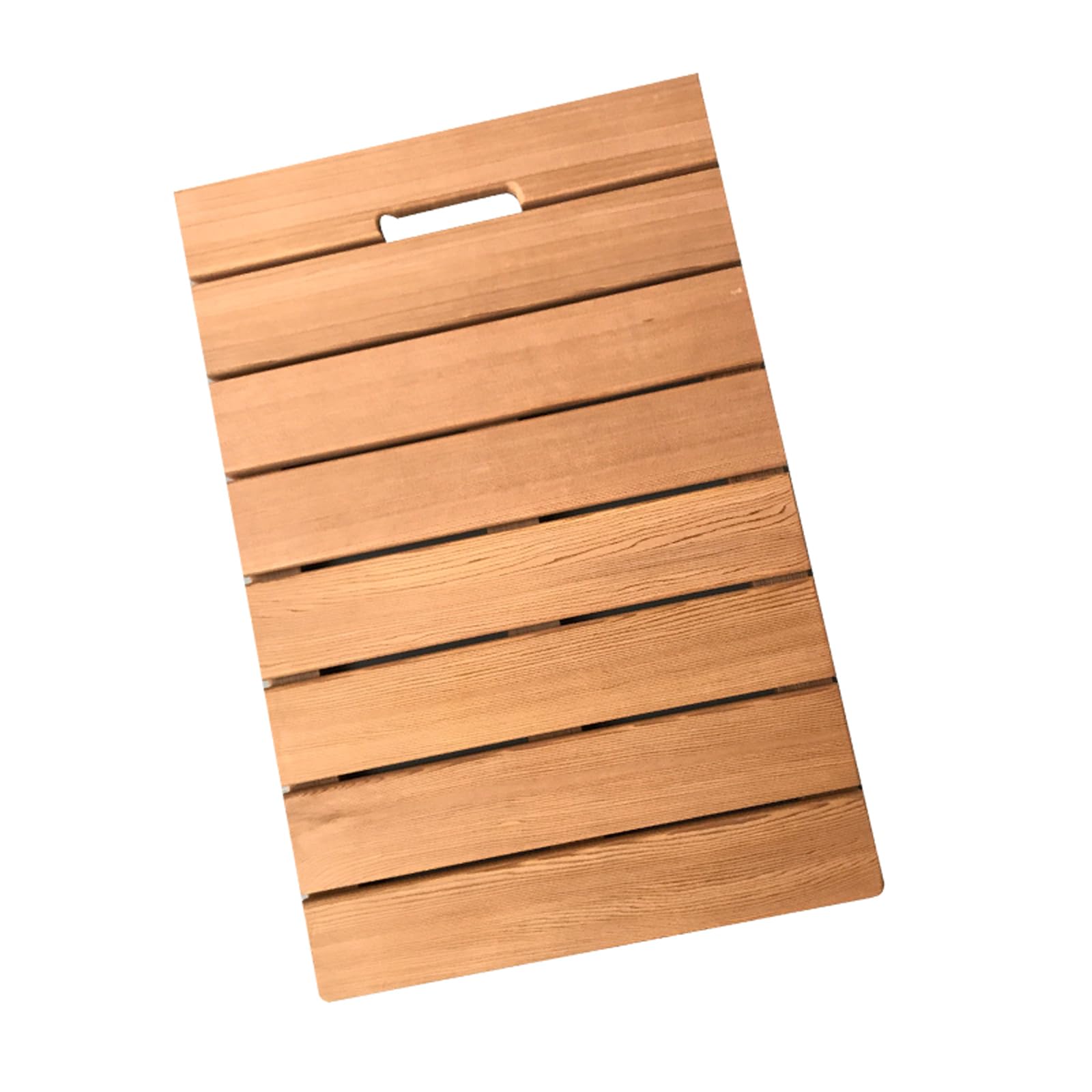 Alfombrilla de ducha de bambú natural, antideslizante, de madera, impermeable, empalme de pato, multiusos, tamaño personalizable (65 x 100 cm)