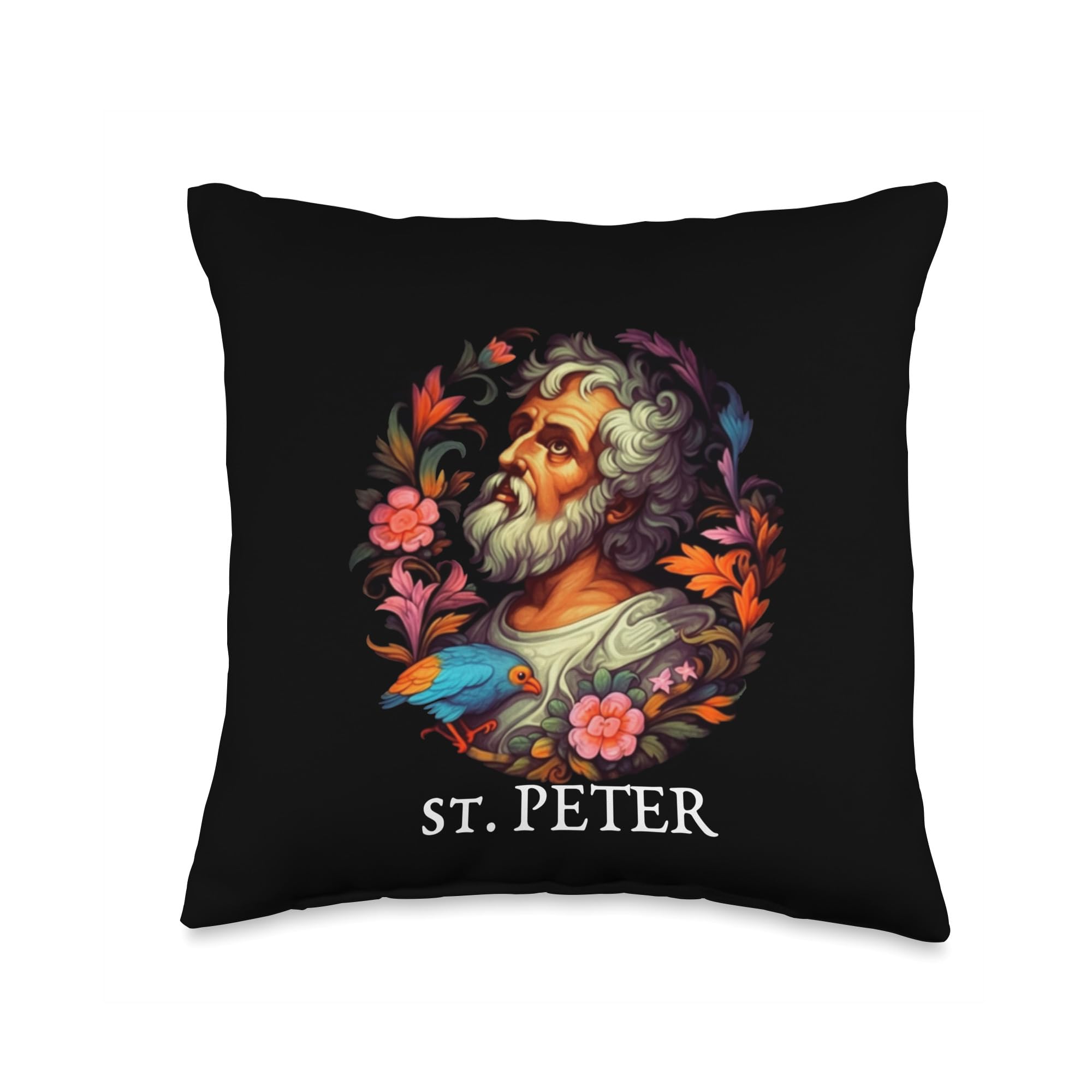 dioFOxSt. Peter Throw Pillow, 16x16, Multicolor