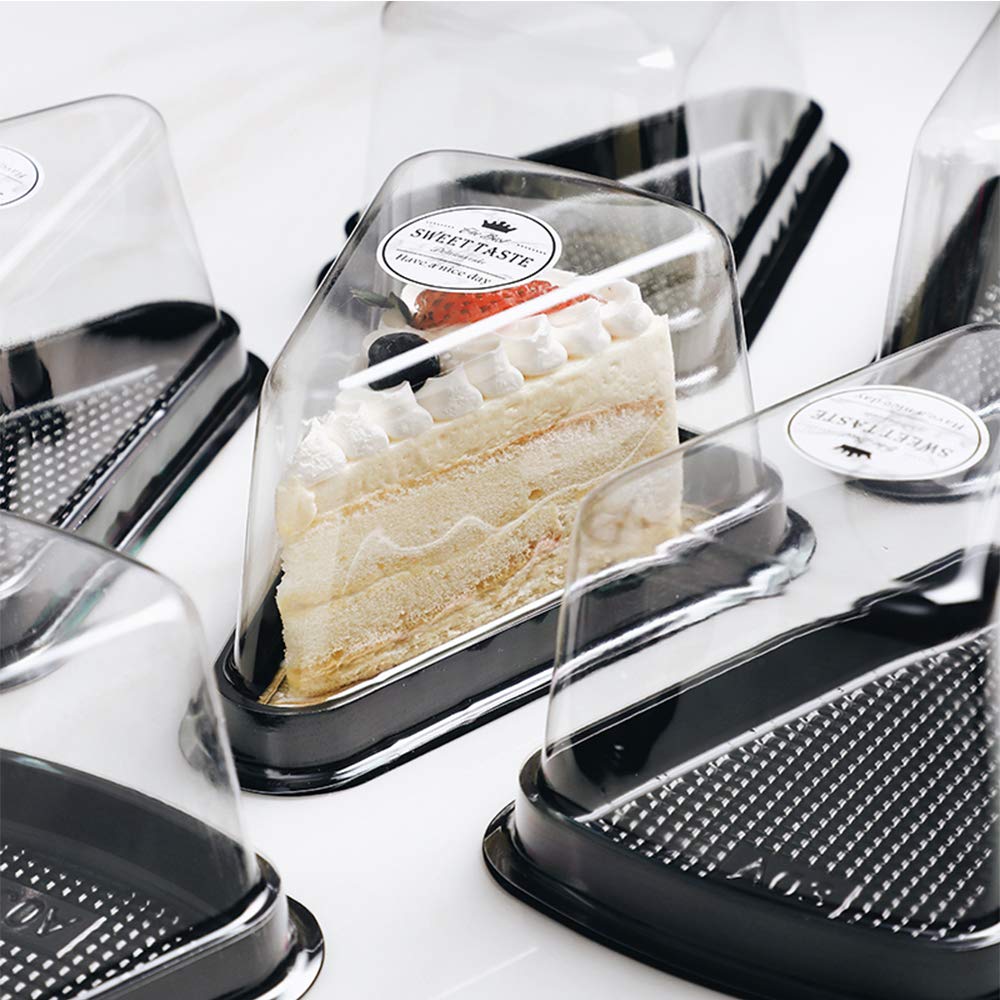 Triangle Dessert Cake Box Pie Slices Packaging AntiCondensation Lids