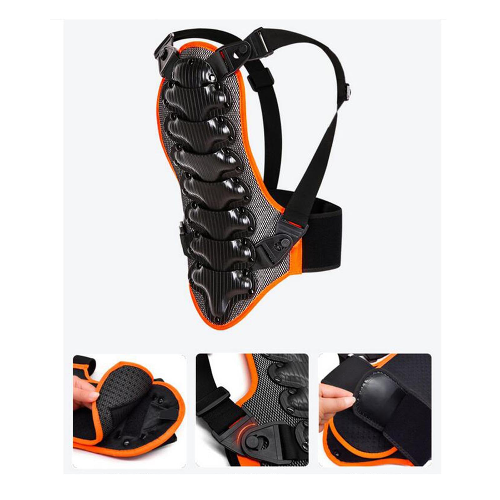 Protection dorsale enfant Motocross Protection Guard pour équitation descente S Noir