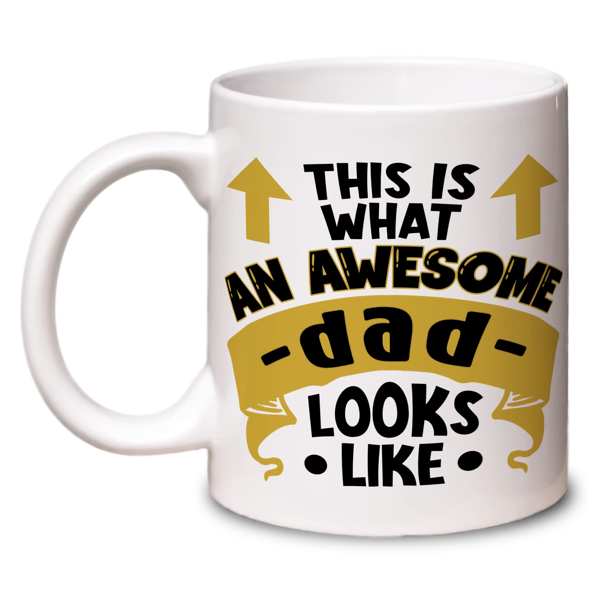 Awesome Dad Mug 11oz Father's Day Gift Idea for Dad. Birthday Christmas. Dishwasher and Microwave Safe