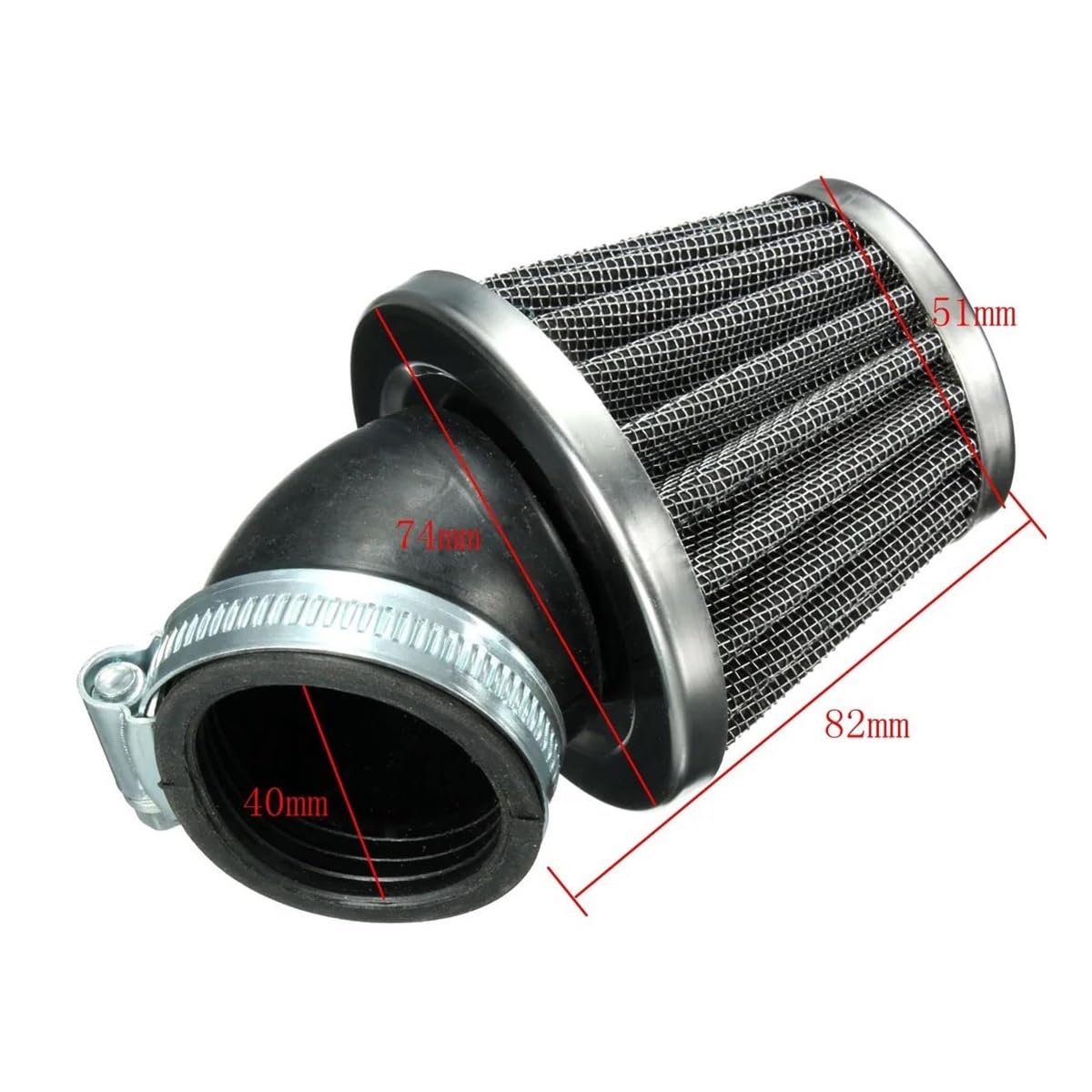 Filtro De Aire 40 Mm Para Motocicleta Admisión Para 50 Cc 110 125 Y 140 ATV Pit Dirt Bike Filtro Aire Moto
