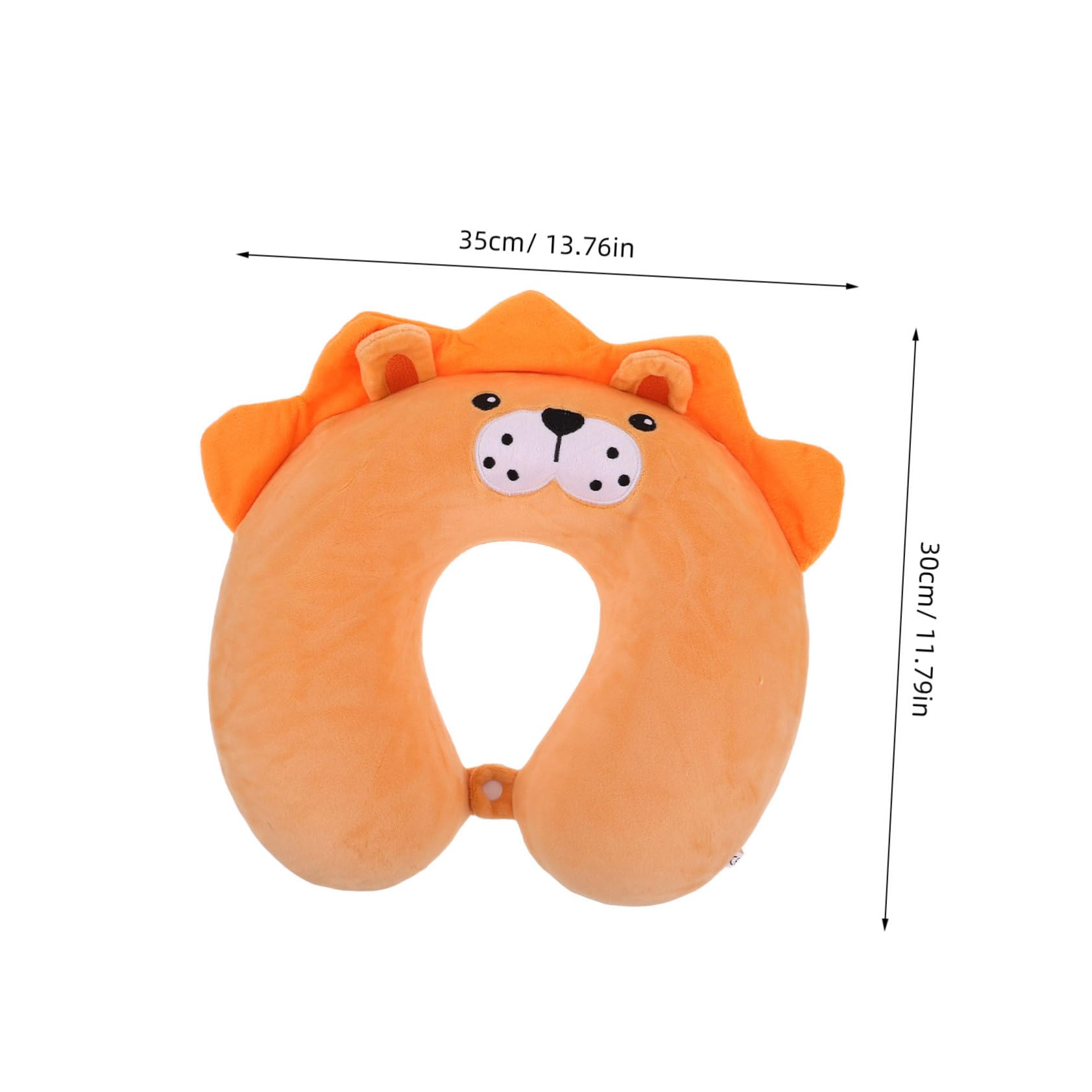 Almohada Cervical Espuma Viscoelástica, Diseño de Dibujos Animados en Forma Reduce la Fatiga del Cuello de Viaje para Coche y Avión