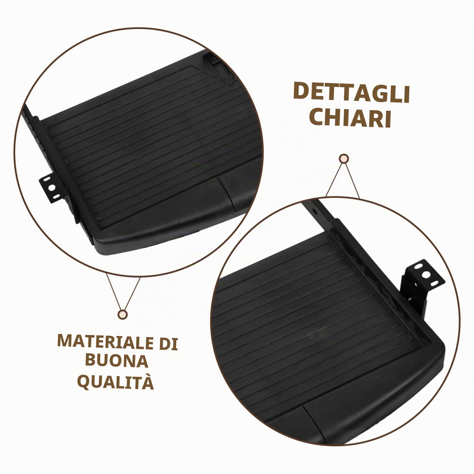 Gatuida Supporto Tastiera Scrivania in Plastico e Metallo Vassoio Estraibile Nascosto per Organizzare Tastiera Ufficio e Ottimizzare Lo Spazio della Scrivania
