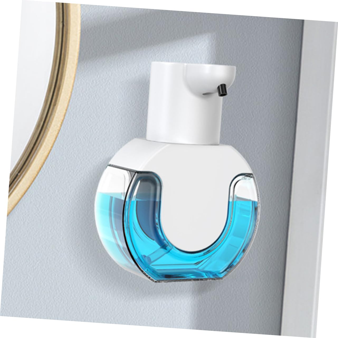 TOPPERFUN Automatischer Seifenspender mit Sensor Berührungslos 430ml Kapazität aus Robustem Abs Wiederaufladbar Wandmontierbar für Hygienische Badezimmerausstattung im Zuhause
