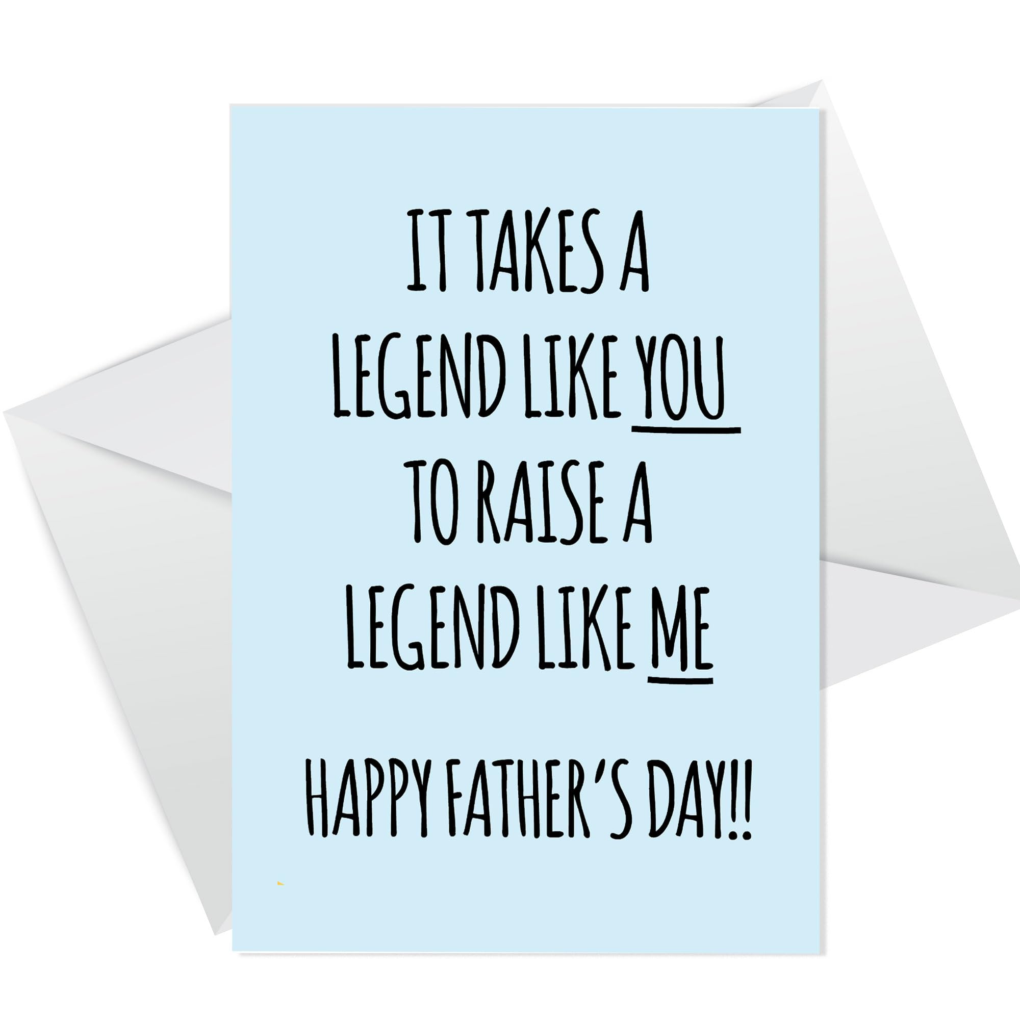 RED OCEAN Funny Fathers Day Cards for Dad, Dad Father's Day Card from Son Daughter, Funny Card For Dad, Fathers Day Card, A6 Card With Envelope, Dad Cards, Funny Card For Him