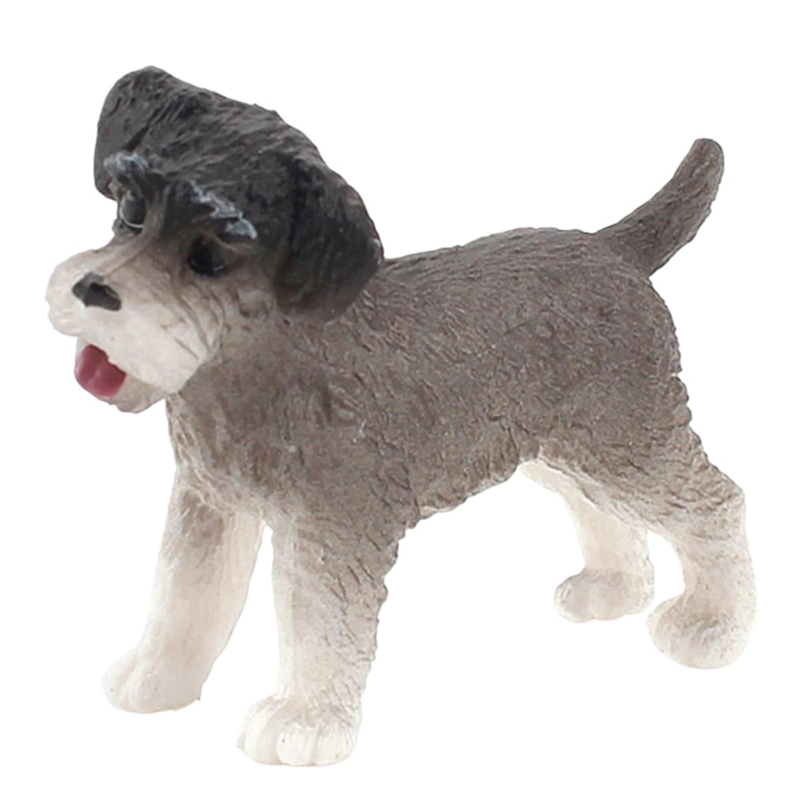 Dog Puppy Miniature Simulation Figurine Desktop Ornament Dollhouse Decor