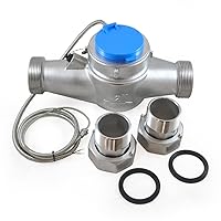 Vista 1 de Medidor de agua de 2.0" - Acero inoxidable, salida de pulsos, NSF 61, NTEP
