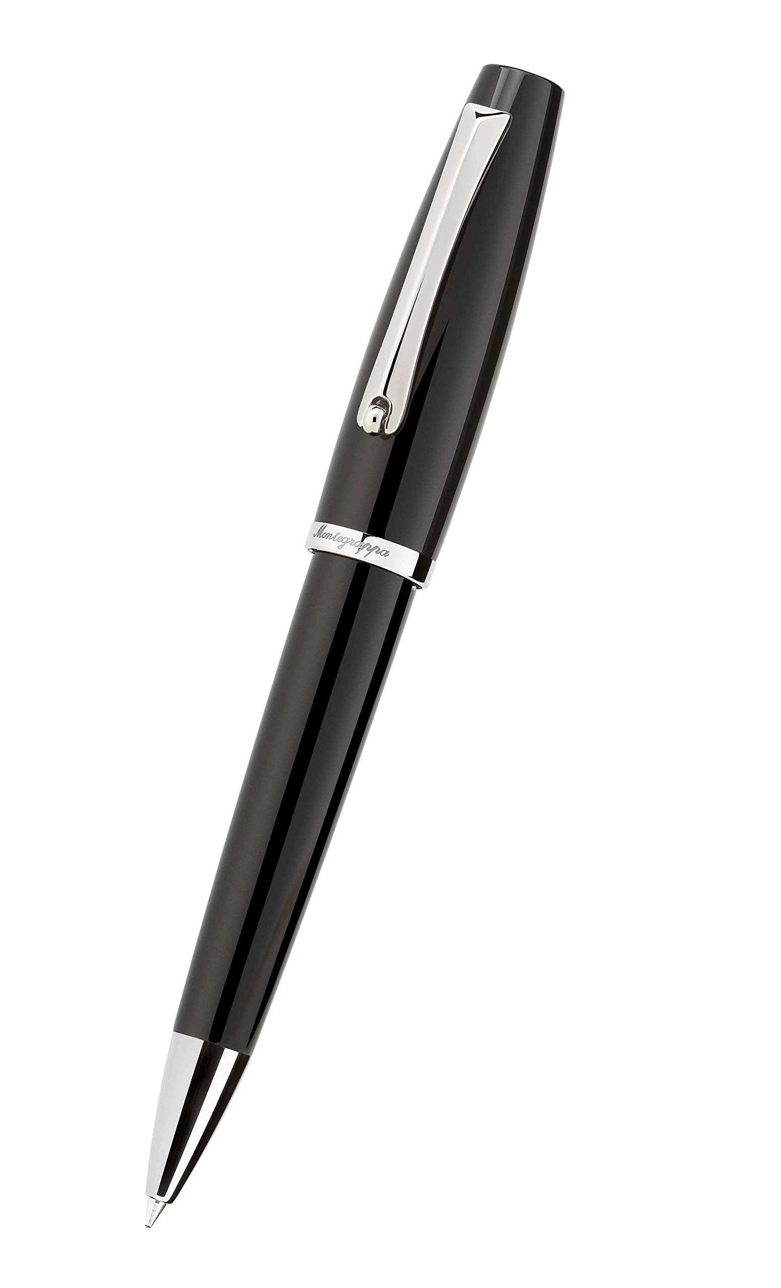 Montegrappa Collezione MANAGER, Penna A Sfera, Palladio | Montegrappa Manager Ballpoint Pen Black Resin Steel Finish The latest addition to the Montegrappa house, a historic made in