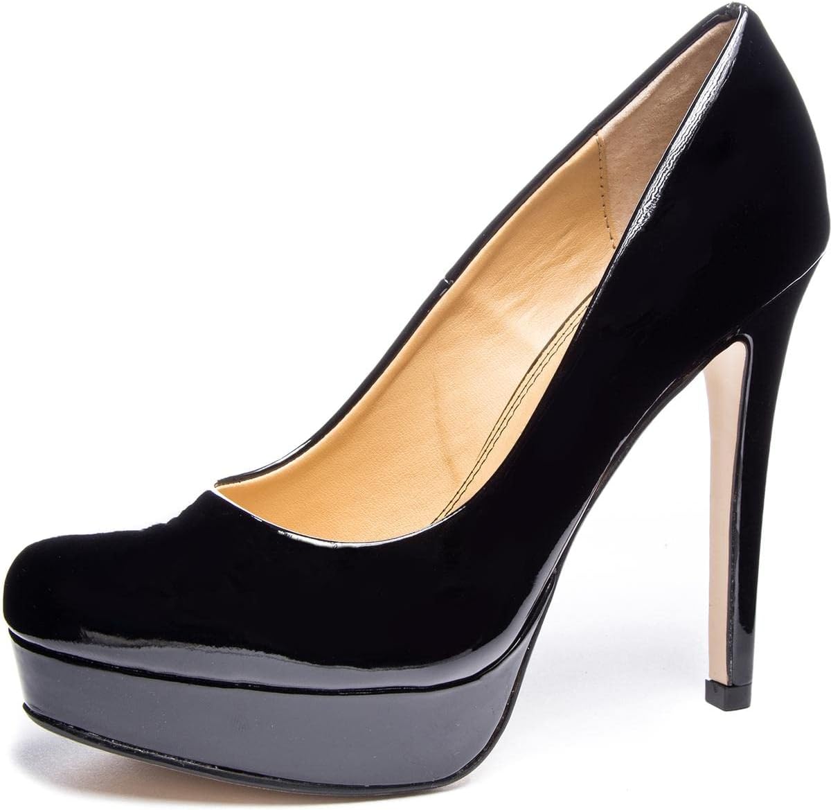 Chinese Laundry Women's Wow Platform Dress Pump, Black Patent, 7.5 M US