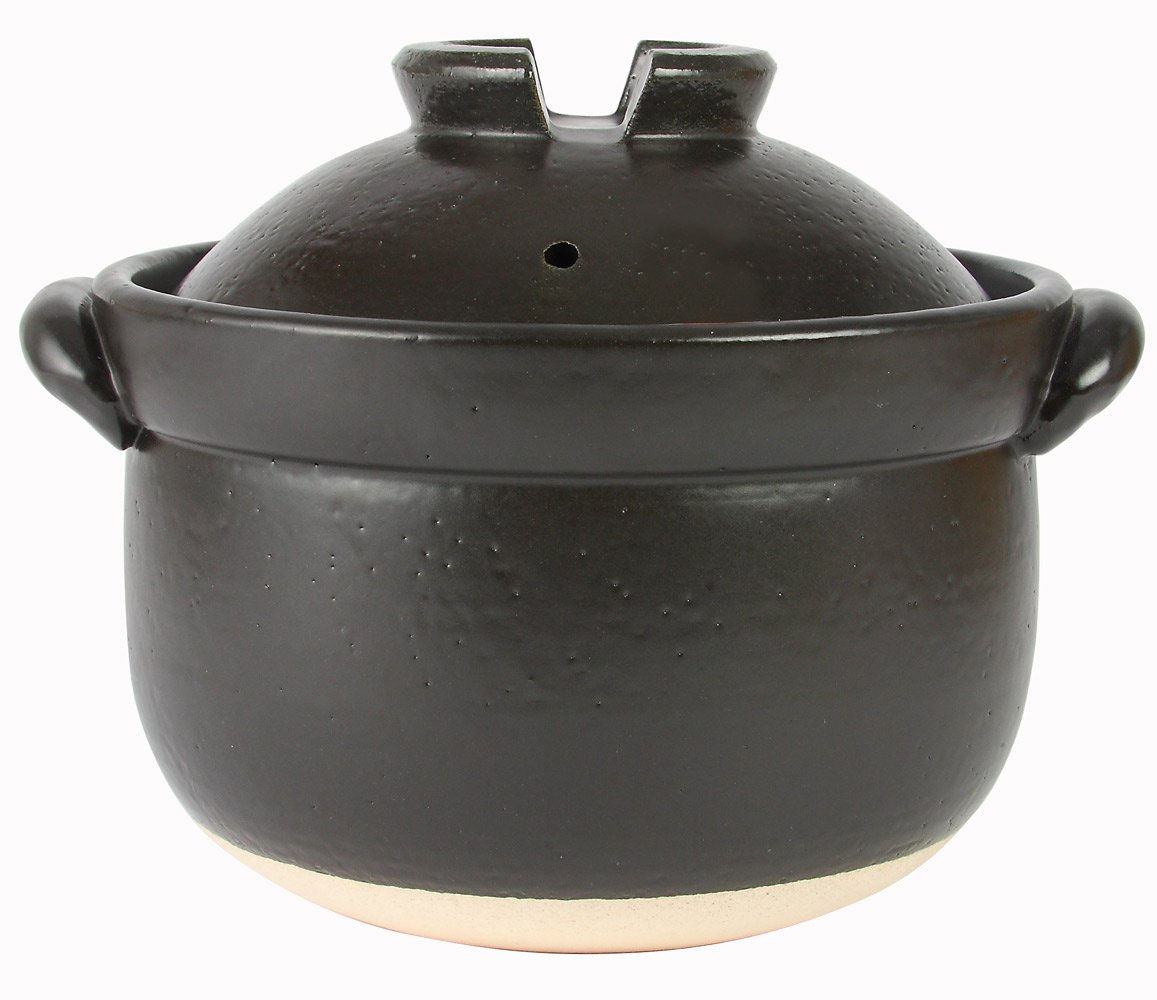 Amazon｜千陶千賀陶器 ふっくらご飯鍋(二重蓋) 5合炊 14-09｜ご飯鍋