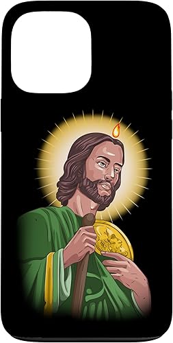 Funda retrato para iPhone 13 Pro Max San Judas Tadeo