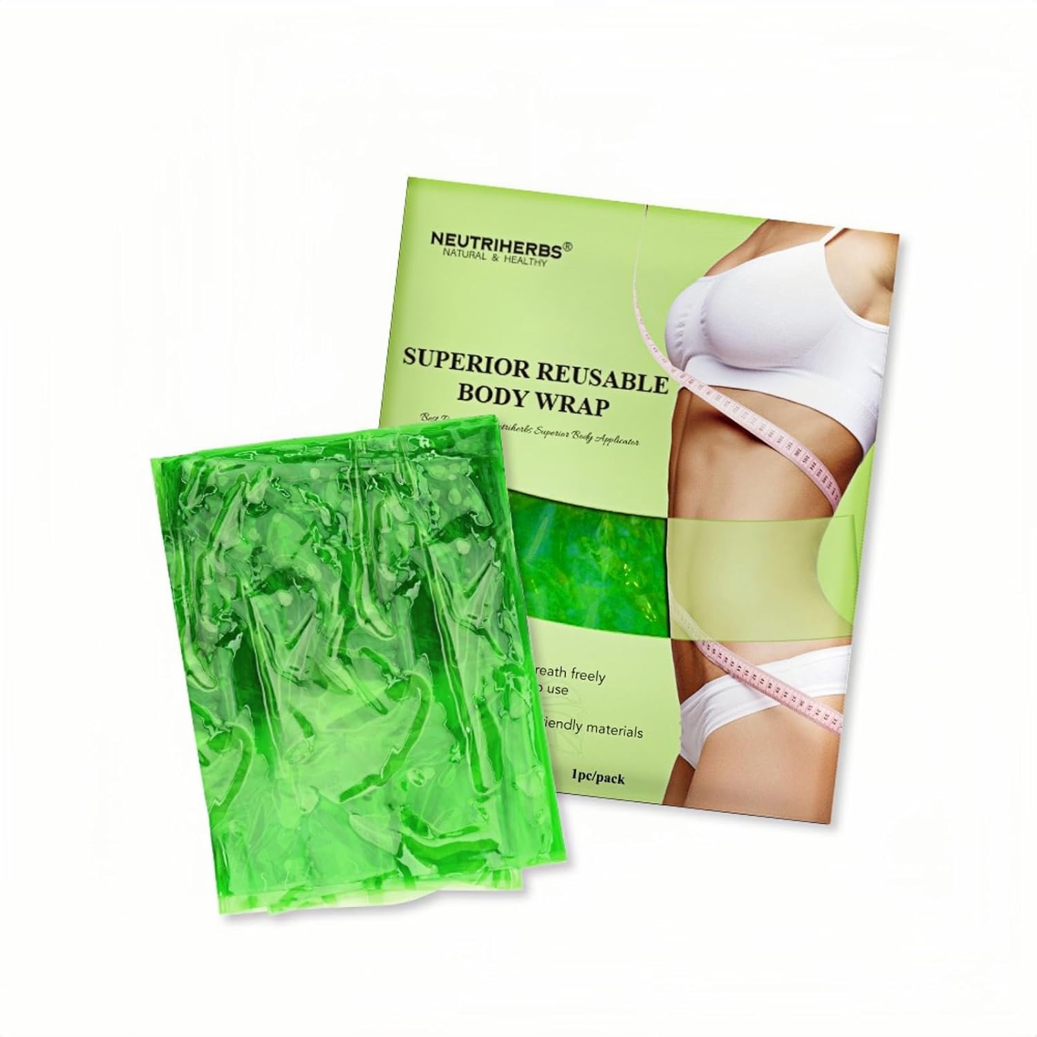 Neutriherbs Reusable Plastic Body Wrap for Stomach,Belly,Thighs, Arms, Perfect for Skin Smoothing & Toning Neutriherbs Reusable Plastic Body Wrap for Stomach,Belly,Thighs, Arms, Perfect for Skin Smoothing & Toning