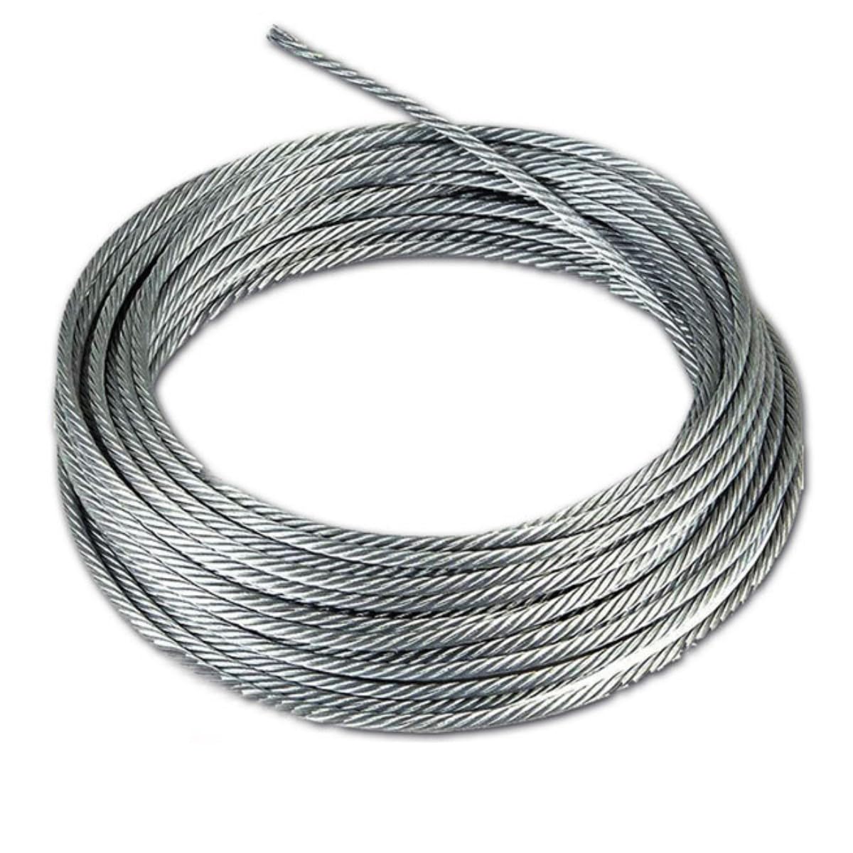 10M 8mm Filo di acciaio, 7X19 Filo teso in acciaio, cavo in PVC rivestito per sospensione luci a filo, corda per bucato