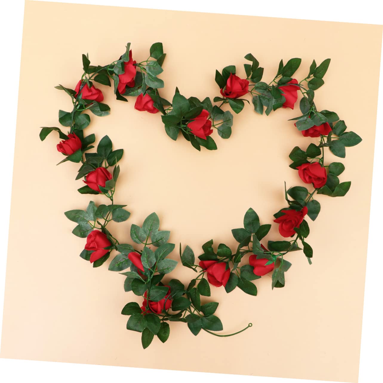 IMIKEYA 6stücke Kunstrosen Ranken Dekorative Kunstblumen Für Hochzeiten Partys Und Zuhause Rote Imitation Rosenranken Für Und Türdekoration Indoor Und Outdoor Einsatz