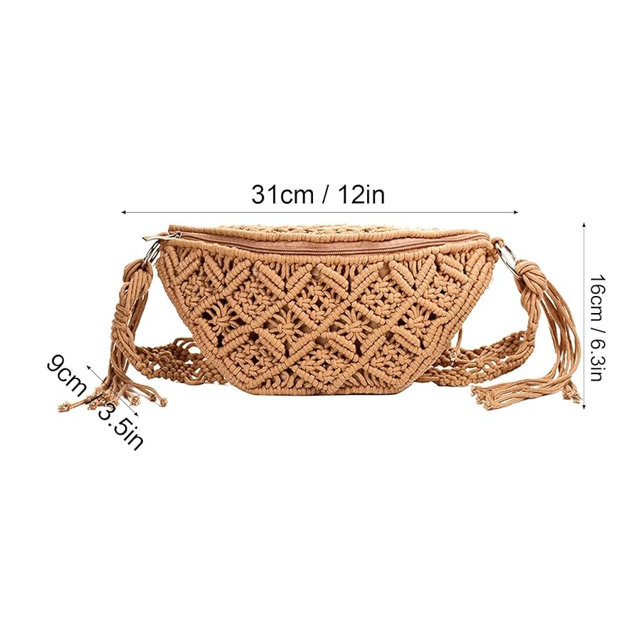 Ventotene かぎ針編みのホーボーバッグ