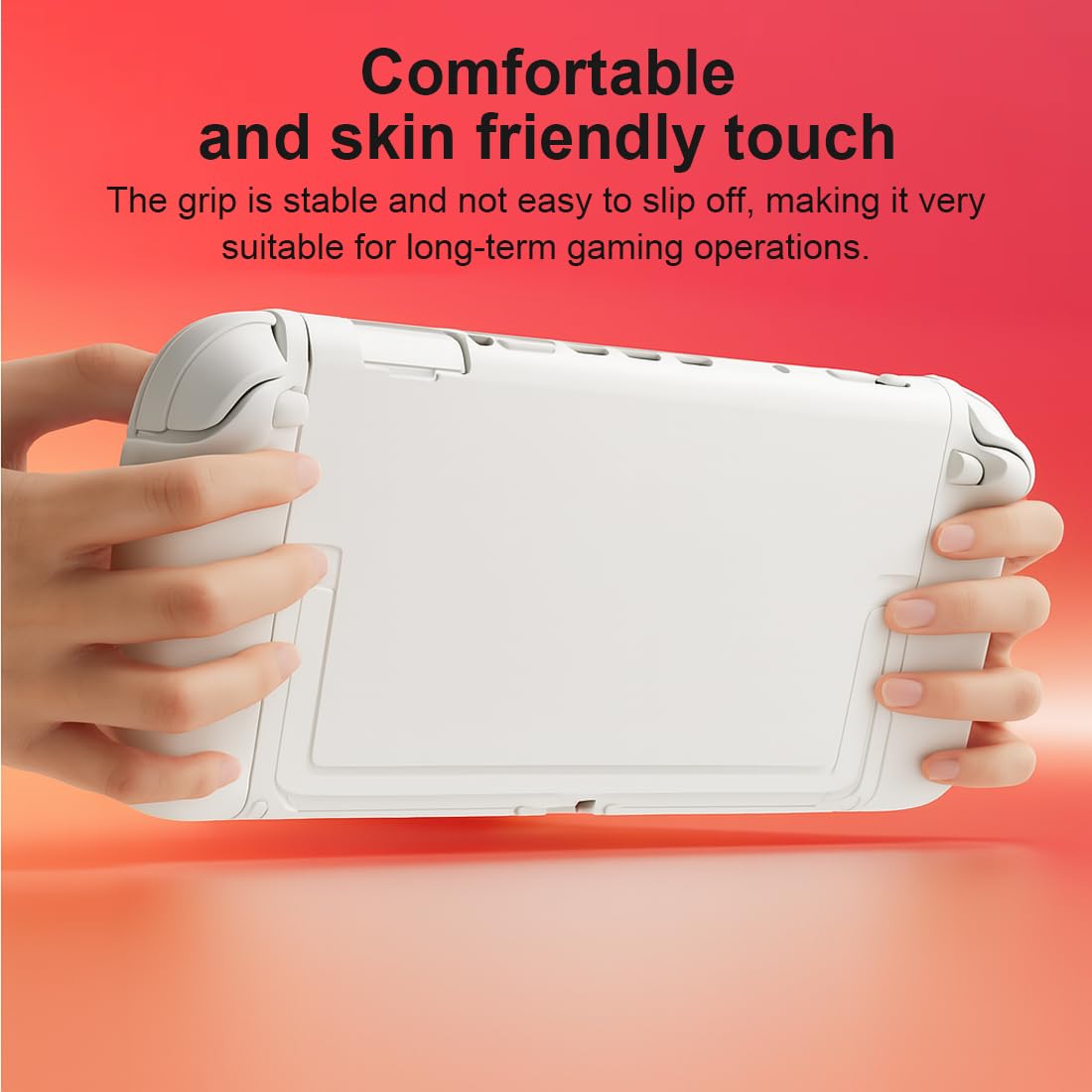 GXGM 1 PCS Cover per Custodia Nintendo Switch 2,Accessori per Console di Gioco,Grip Ergonomico Antiscivolo Custodia Switch 2, Custodia Protettiva Custodia Rigida,Bianco