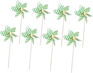 GANAZONO Handheld Windmill Decor 8Pcs Mini Colorful Windmill Toy Toy Plastic Windmill Outdoor Decoration Birthday Decoration Windmill Toy for Garden Windmill Decor Prop
