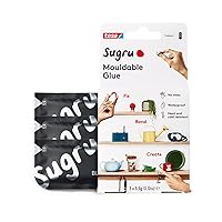 Vista 1 de Sugru Pegamento moldeable, pegamento multiusos para fijación y fabricación creativas, color negro, paquete de 3