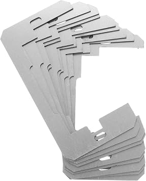 SOLUSTRE 10pcs Metal Wall Plate Spacers Leveling Plates for Electrical Outlets Outlet Spacer Fixing Screwless Repair