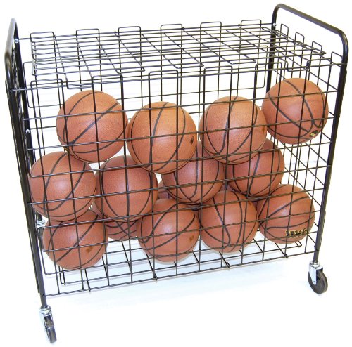Trigon Sports Deluxe Secure Ball Locker with Wheels, Sports Lockable Ball Storage Cart, Basketball...