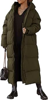 ジャケット・アウター Th products LONG PADDED COAT Amazon.com: Tankaneo Womens Hooded Long Quilted Coat Maxi