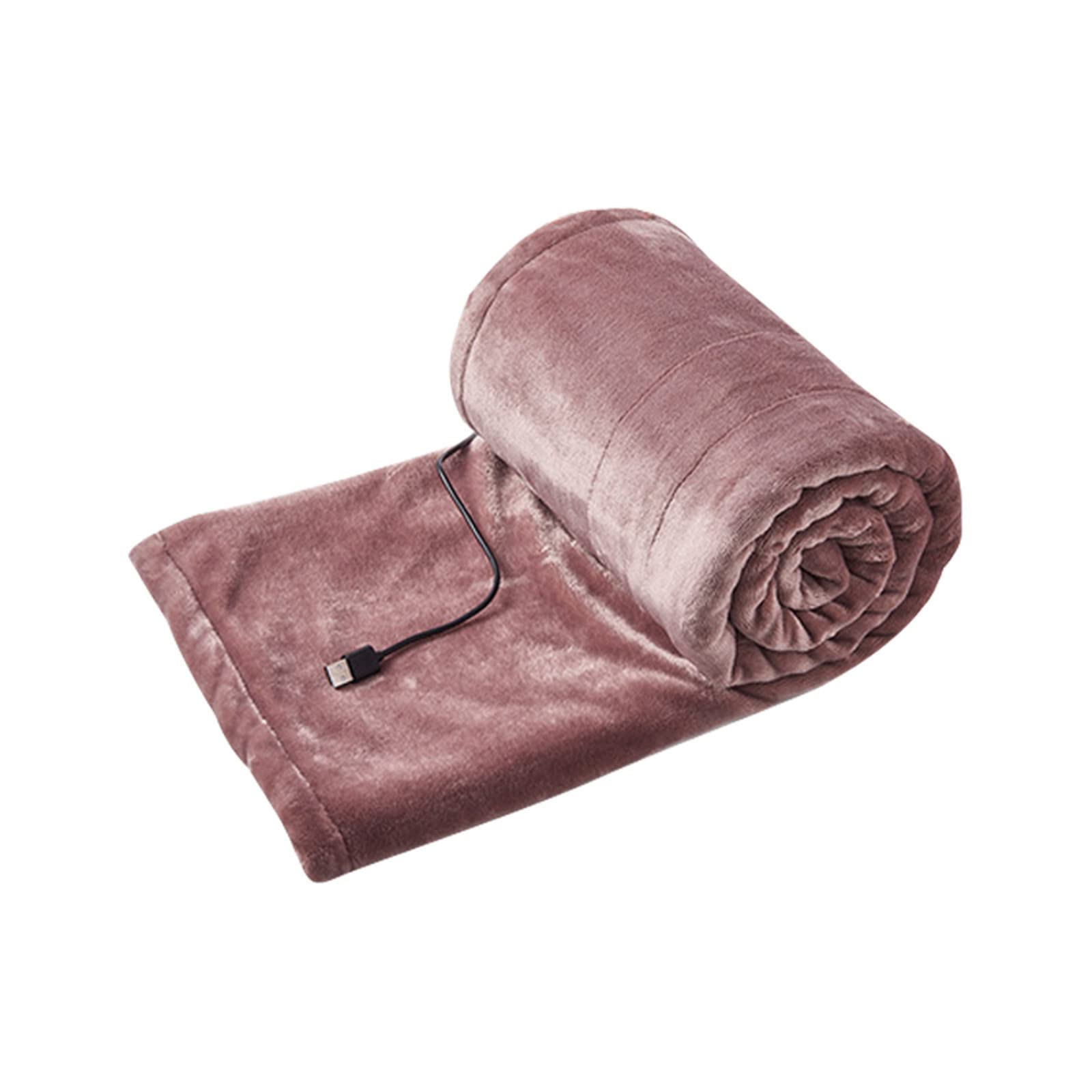 GPPZM Pink Electric Blanket, Flannel Heating Blanket Double Double Control Thermostat Small