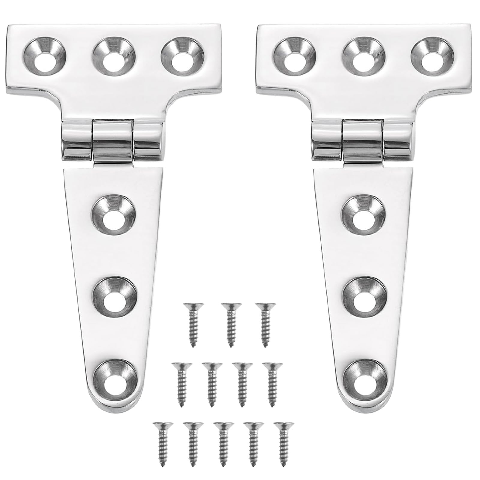 Icetop Heavy Duty T Hinges, 2 Pcs Marine Grade Cabinet Hinges
