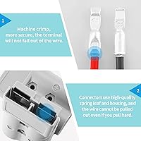 Vista 4 de Cable de Conexión Rápida de Batería de 35 Amperios 10AWG 1.12 Pies Conexión/Desconexión Rápida – Kit de Enchufe de Carga de Servicio Pesado 12V